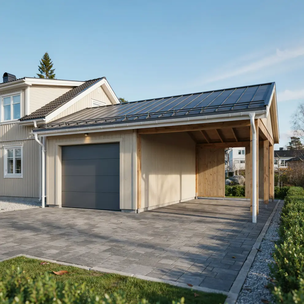 bygga carport garage eskilstuna sormland