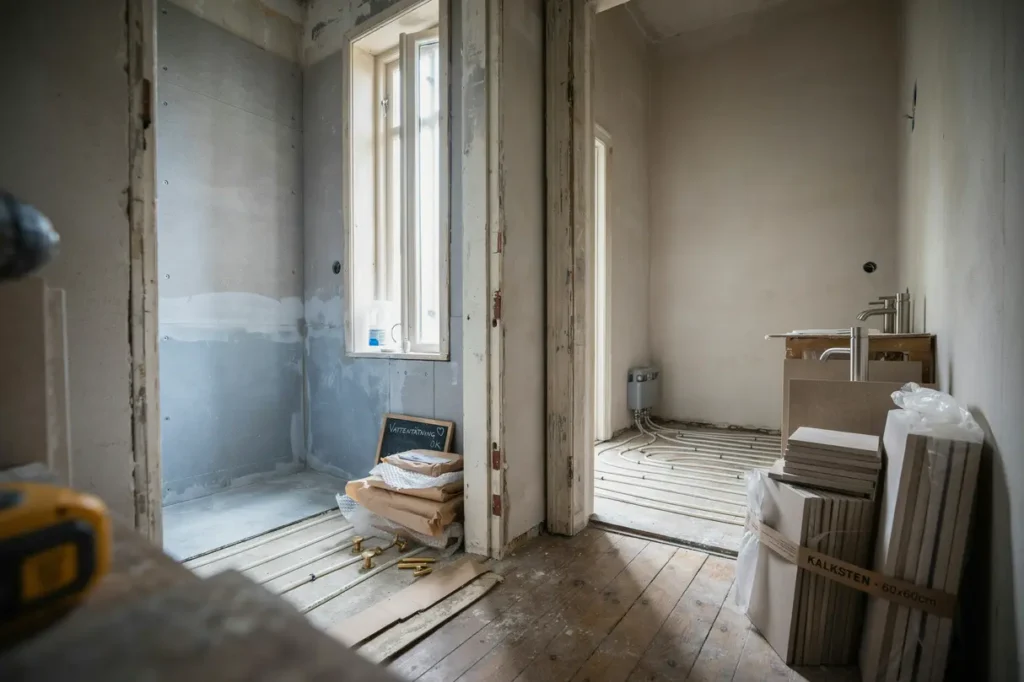 planera badrumsrenovering i villa med r tt materialval